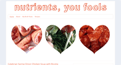 Desktop Screenshot of nutrientsyoufools.com